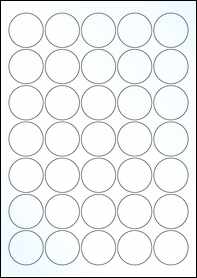 A4 Sheet Round Paper Circular Labels White Laser Inkjet Printer Stickers 37mm 