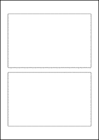 Product EU30062WI - 178mm x 115mm Labels - Weatherproof Gloss White Inkjet - 2 Per A4 Sheet