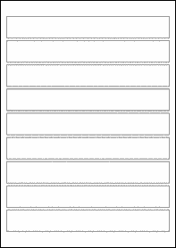 Product  - 196mm x 26mm Labels -  - 9 Per A4 Sheet