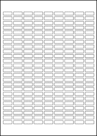 Product  - 19.2mm x 7.2mm Labels -  - 216 Per A4 Sheet