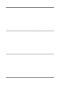 Product  - 170mm x 80mm Labels -  - 3 Per A4 Sheet