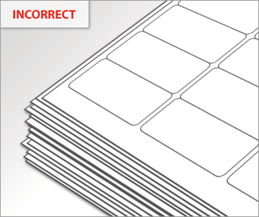 Incorrect paper stacking before printing