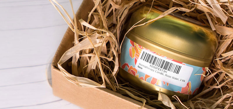 Barcode designed into product packaging