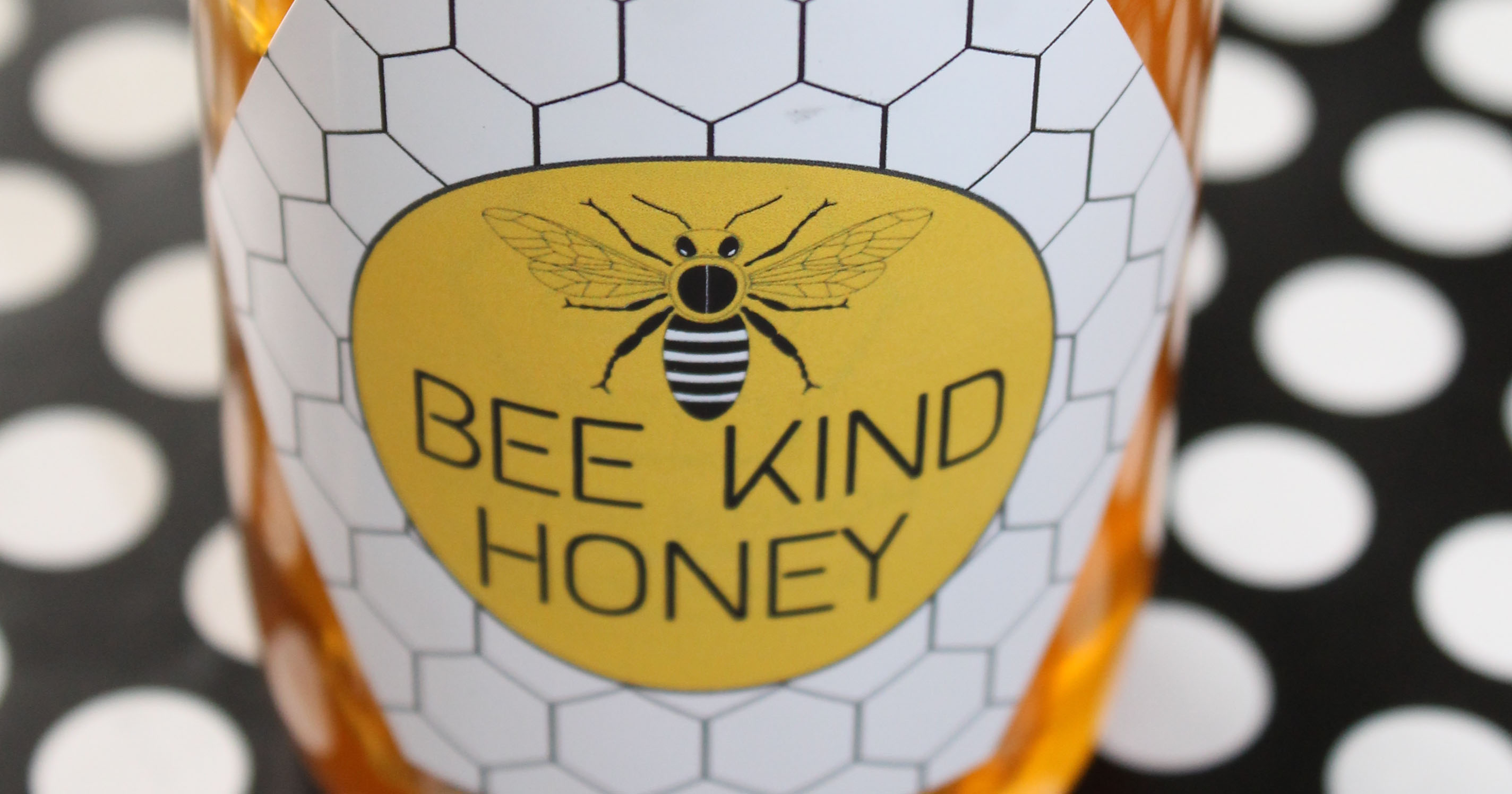 Free pre-designed label template for labelling homegrown honey.