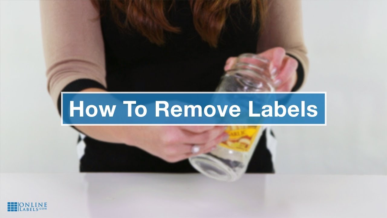 Tips for removing labels, tape, and stickers