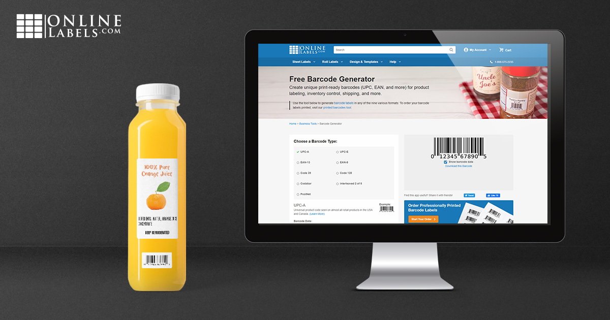 Using barcode labels to track inventory and sales