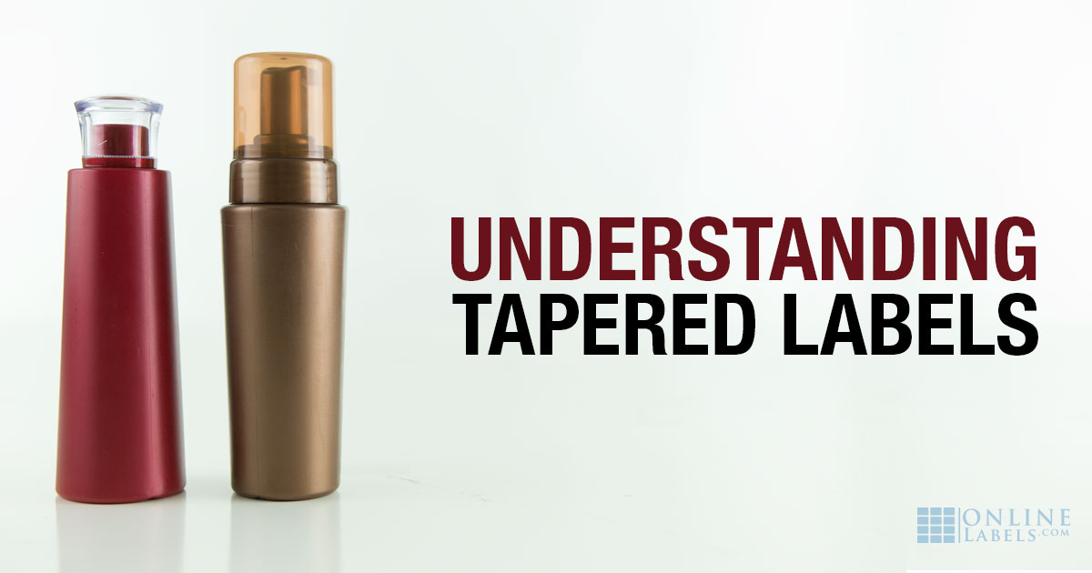 Understanding tapered labels / labelling tapered containers