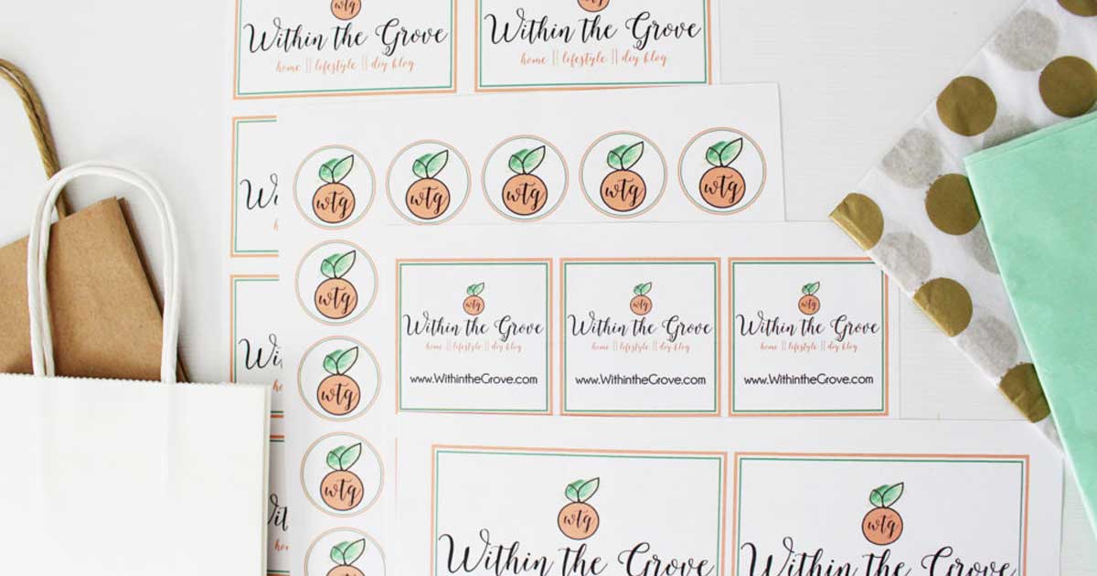 Sticker sheets printed with your company's logo