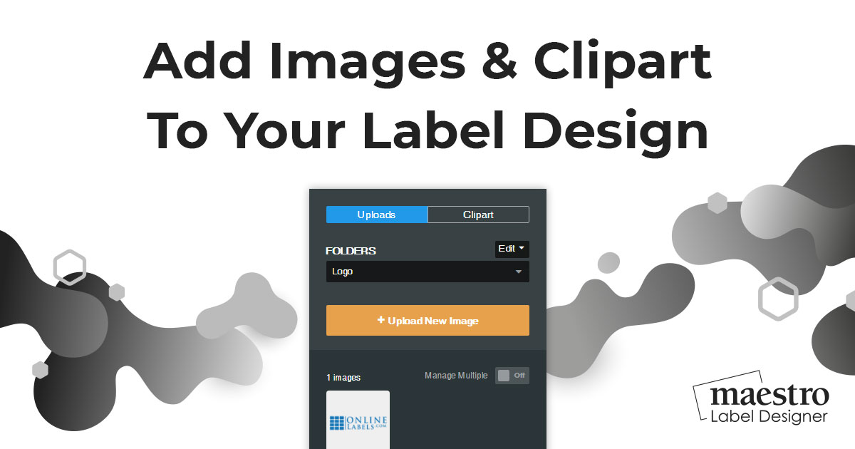 How to add images and insert clipart in Maestro Label Designer