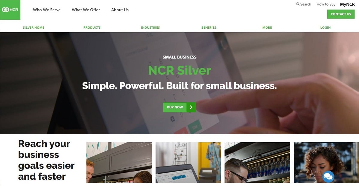 NCR POS homepage