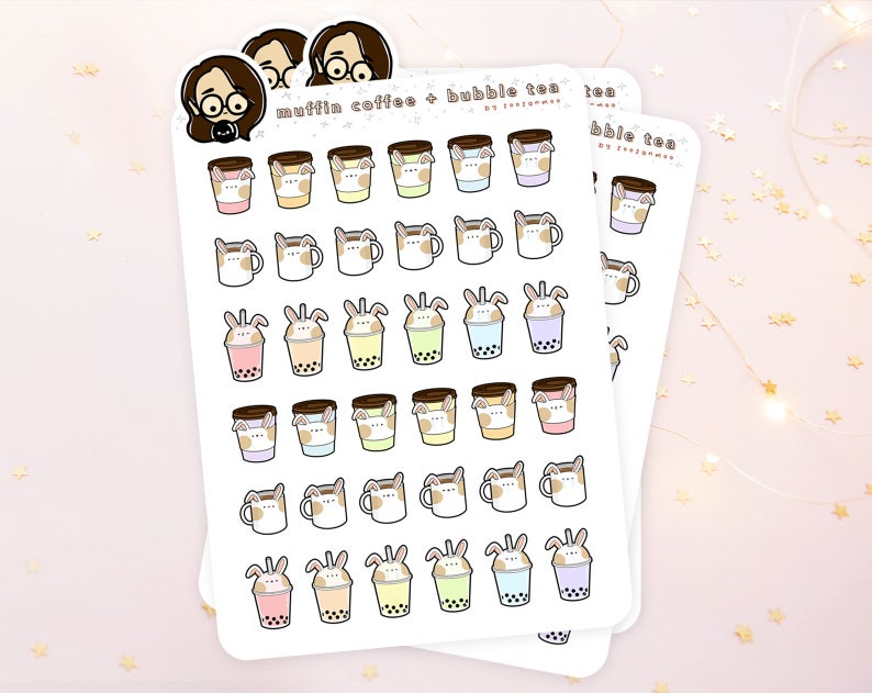 Planner stickers made from sticker paper.