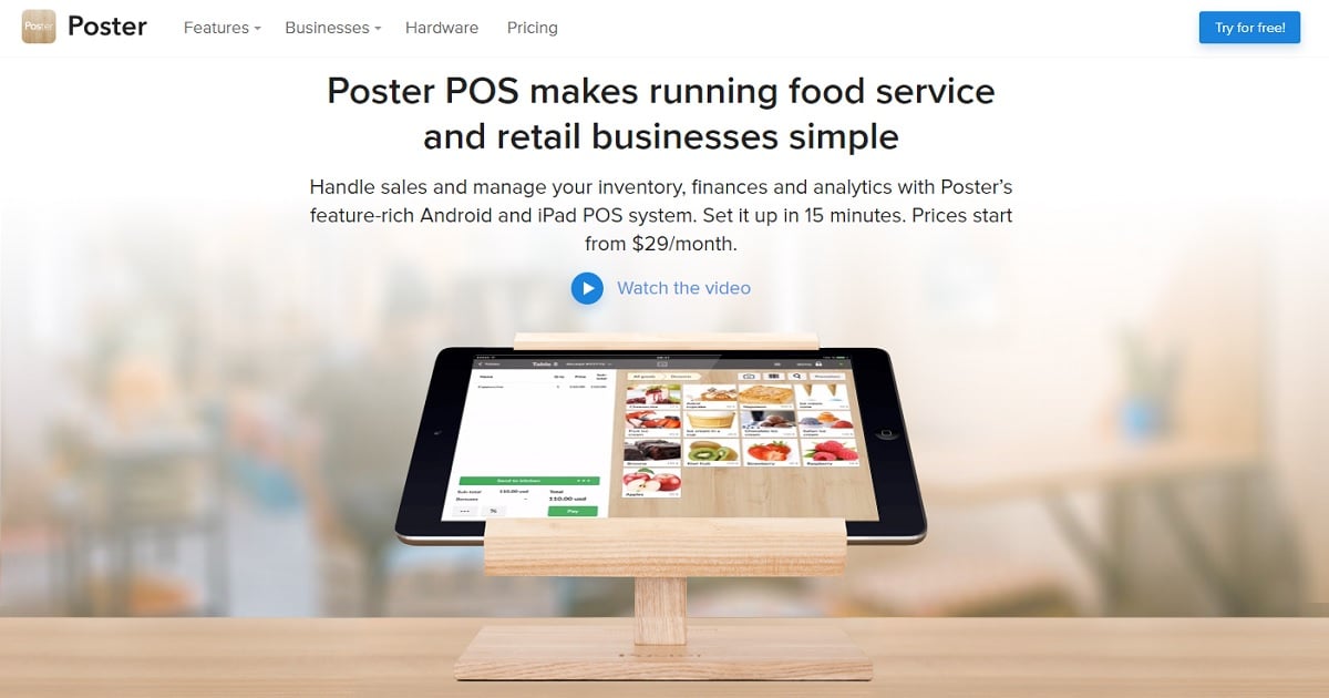 Poster POS homepage
