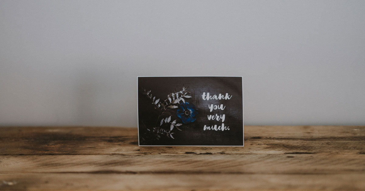 Impress customers with a handwritten note