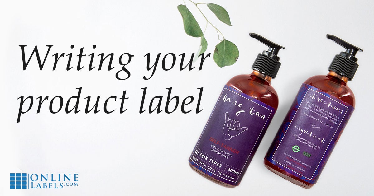 How to write your product label copy