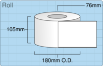 Product ER30278DT - 102mm x 152mm Labels - Standard White Direct Thermal - 1,000 Per Roll